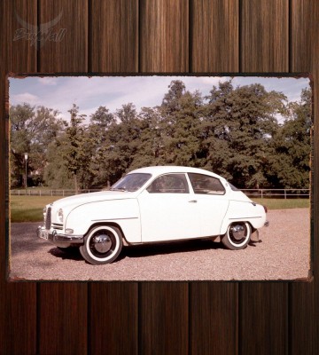 Металлическая табличка Saab 96 582